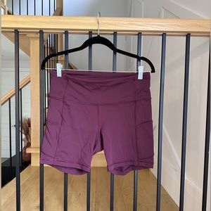 Lululemon Fast and Free High-Rise Short 6”